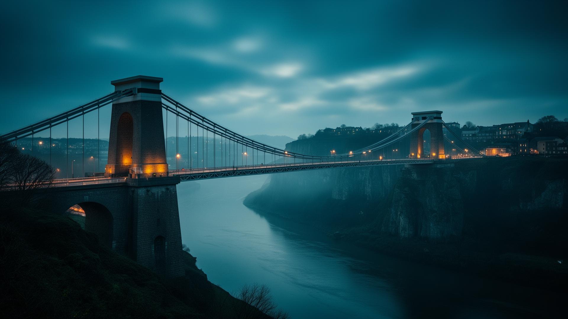 Affordable Websites Bristol — Clifton Suspension Bridge in Bristol at dusk